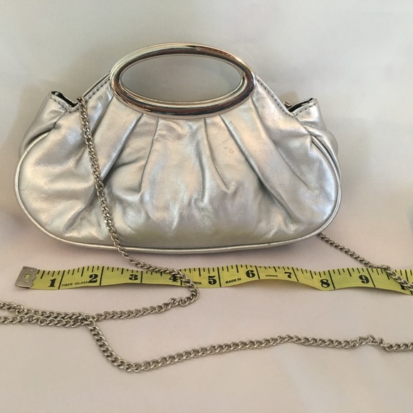Candie's Small Dressy Silver Shoulder Bag - Picture 2 of 5